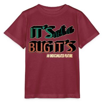 C Sharp programmation cadeau chants de Noël heureux - T-shirt bio MINI CREATOR Stanley/Stella Enfant - bordeaux - Devant - Kain (125cm)