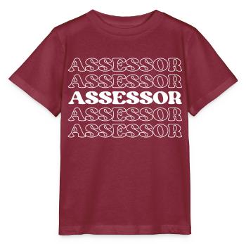 Évaluateur Évaluateur Évaluateur Estimateur - T-shirt bio MINI CREATOR Stanley/Stella Enfant - bordeaux - Devant - Kain (125cm)