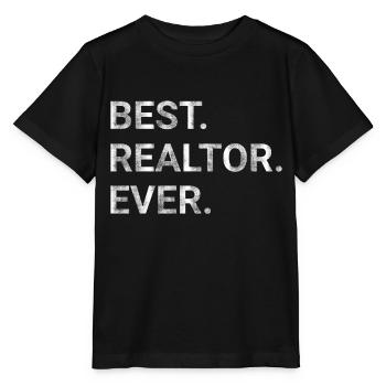 Best Real Realtor Ever - Stanley/Stella MINI CREATOR Kids’ T-Shirt - black - Front - Mikhail (115cm)