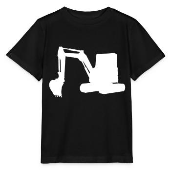 Pelle Pelle Blanc Terrassement Génie Civil Chantier - T-shirt bio MINI CREATOR Stanley/Stella Enfant - noir - Devant - Mikhail (115cm)