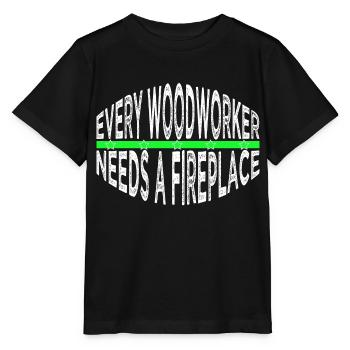 arborists americas forest work fun chainsaw grab - Stanley/Stella Kinder T-Shirt MINI CREATOR  - Schwarz - Vorne - Mikhail (115cm)