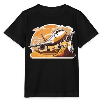 L’ qui s’envole - T-shirt bio MINI CREATOR Stanley/Stella Enfant - noir - Devant - Mikhail (115cm)