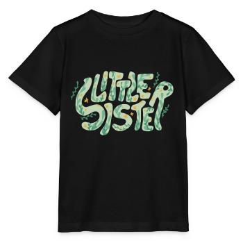 Sweet saying "Little Sister" little sister - Stanley/Stella MINI CREATOR Kids’ T-Shirt - black - Front - Mikhail (115cm)