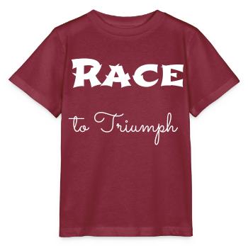 Idée de cadeau Anniversaire Excitation Aventure Jockey - T-shirt bio MINI CREATOR Stanley/Stella Enfant - bordeaux - Devant - Kain (125cm)