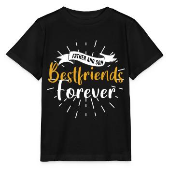 father and son - Stanley/Stella MINI CREATOR Kids’ T-Shirt - black - Front - Mikhail (115cm)
