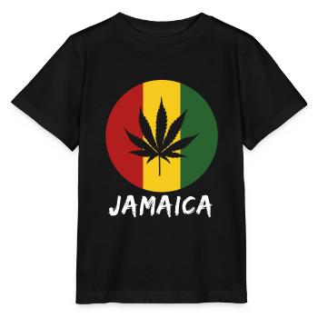Jamaica rastafari - Stanley/Stella MINI CREATOR Kids’ T-Shirt - black - Front - Mikhail (115cm)