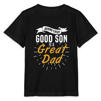 Super papa - T-shirt bio MINI CREATOR Stanley/Stella Enfant - noir - Devant - Mikhail (115cm)