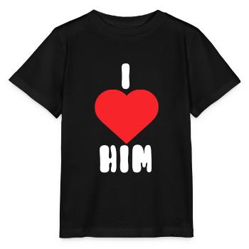 Je l’aime - T-shirt bio MINI CREATOR Stanley/Stella Enfant - noir - Devant - Mikhail (115cm)