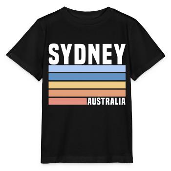 Sydney, Australia - Stanley/Stella MINI CREATOR Kids’ T-Shirt - black - Front - Mikhail (115cm)