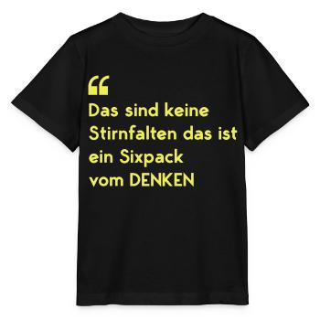Drôles de dictons drôles sicpack pli - T-shirt bio MINI CREATOR Stanley/Stella Enfant - noir - Devant - Mikhail (115cm)