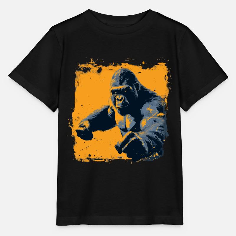 Smashing Gorilla - Stanley/Stella Kinder T-Shirt MINI CREATOR  - Schwarz