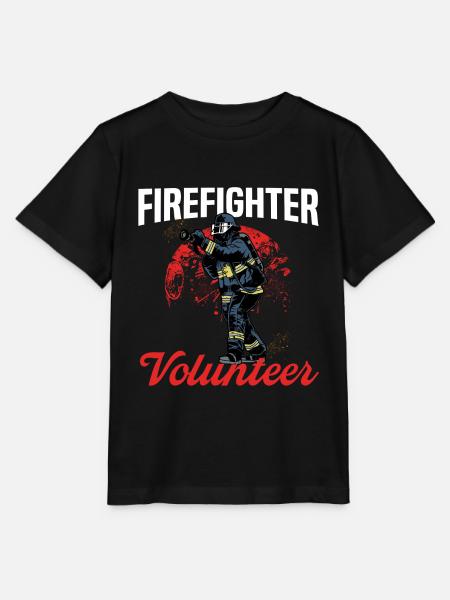 firefighter volunteer - Stanley/Stella Kinder T-Shirt MINI CREATOR - Schwarz