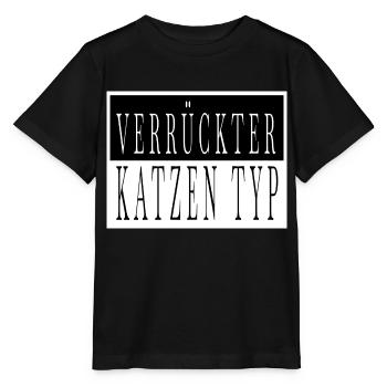 spruch streunerkatze hauskatze humor miezekatze - Stanley/Stella Kinder T-Shirt MINI CREATOR  - Schwarz - Vorne - Mikhail (115cm)