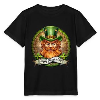 Happy Patricksday - Stanley/Stella Kinder T-Shirt MINI CREATOR  - Schwarz - Vorne - Mikhail (115cm)