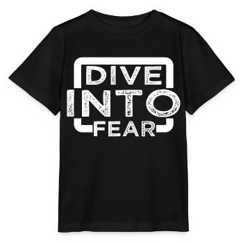 adrenaline rush funny quote joke happy free fall - Stanley/Stella MINI CREATOR Kids’ T-Shirt - black - Front - Mikhail (115cm)