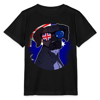 Australien - Stanley/Stella Kinder T-Shirt MINI CREATOR  - Schwarz - Vorne - Mikhail (115cm)
