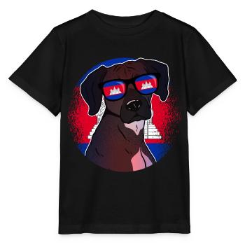 Cambodia - Stanley/Stella MINI CREATOR Kids’ T-Shirt - black - Front - Mikhail (115cm)
