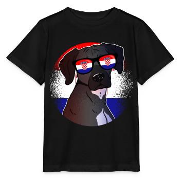 Kroatien - Stanley/Stella Kinder T-Shirt MINI CREATOR  - Schwarz - Vorne - Mikhail (115cm)