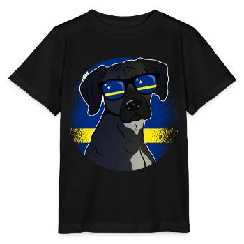 Curaçao - Stanley/Stella Kinder T-Shirt MINI CREATOR  - Schwarz - Vorne - Mikhail (115cm)
