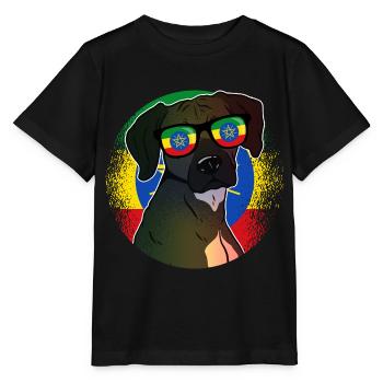 Ethiopia - Stanley/Stella MINI CREATOR Kids’ T-Shirt - black - Front - Mikhail (115cm)