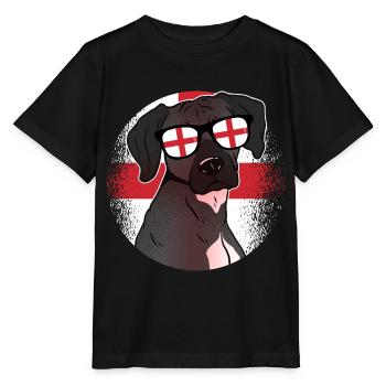 England - Stanley/Stella Kinder T-Shirt MINI CREATOR  - Schwarz - Vorne - Mikhail (115cm)