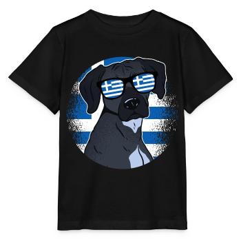 Greece - Stanley/Stella MINI CREATOR Kids’ T-Shirt - black - Front - Mikhail (115cm)