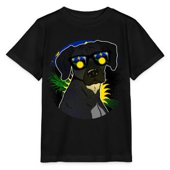 Guadeloupe - Stanley/Stella Kinder T-Shirt MINI CREATOR  - Schwarz - Vorne - Mikhail (115cm)