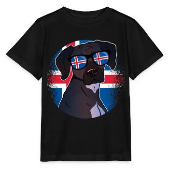 Island - Stanley/Stella Kinder T-Shirt MINI CREATOR  - Schwarz - Vorne - Mikhail (115cm)