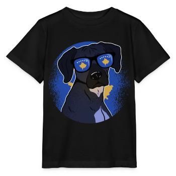 Kosovo - Stanley/Stella MINI CREATOR Kids’ T-Shirt - black - Front - Mikhail (115cm)