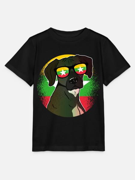 Myanmar - Stanley/Stella Kinder T-Shirt MINI CREATOR  - Schwarz