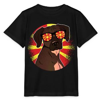 North Macedonia - Stanley/Stella MINI CREATOR Kids’ T-Shirt - black - Front - Mikhail (115cm)