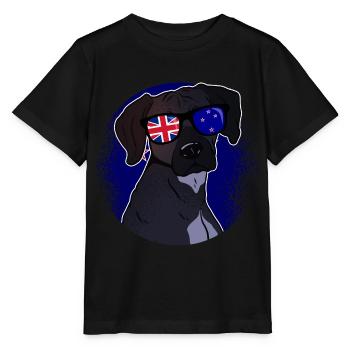 Neuseeland - Stanley/Stella Kinder T-Shirt MINI CREATOR  - Schwarz - Vorne - Mikhail (115cm)