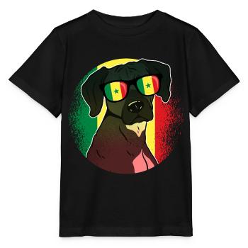 Sénégal - T-shirt bio MINI CREATOR Stanley/Stella Enfant - noir - Devant - Mikhail (115cm)