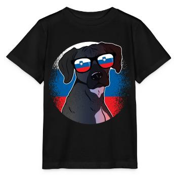 Slowenien - Stanley/Stella Kinder T-Shirt MINI CREATOR  - Schwarz - Vorne - Mikhail (115cm)