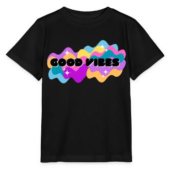 Gute Stimmung Positiv - Stanley/Stella Kinder T-Shirt MINI CREATOR  - Schwarz - Vorne - Mikhail (115cm)