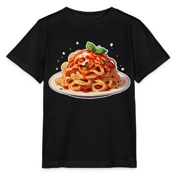 Spaghettis - T-shirt bio MINI CREATOR Stanley/Stella Enfant - noir - Devant - Mikhail (115cm)