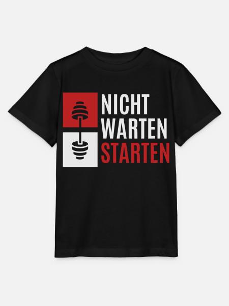 nicht warten starten 2 - Stanley/Stella Kinder T-Shirt MINI CREATOR - Schwarz