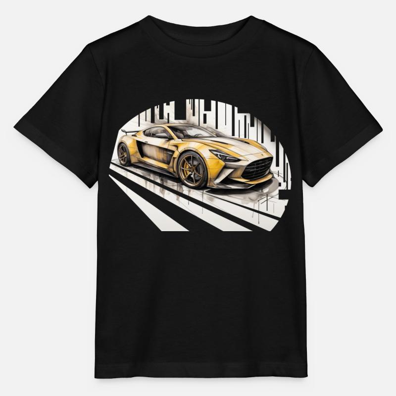 sport car - Stanley/Stella Kinder T-Shirt MINI CREATOR - Schwarz