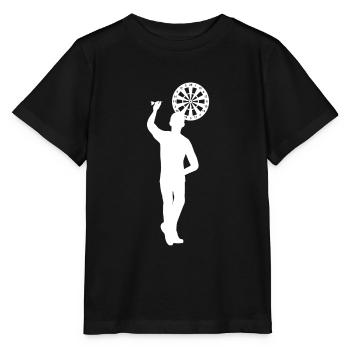 Dart Linkshänder - Stanley/Stella Kinder T-Shirt MINI CREATOR  - Schwarz - Vorne - Mikhail (115cm)