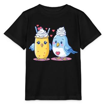 Bird topping - Stanley/Stella MINI CREATOR Kids’ T-Shirt - black - Front - Mikhail (115cm)