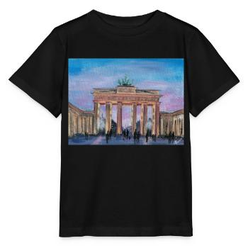 Brandebourg - T-shirt bio MINI CREATOR Stanley/Stella Enfant - noir - Devant - Mikhail (115cm)