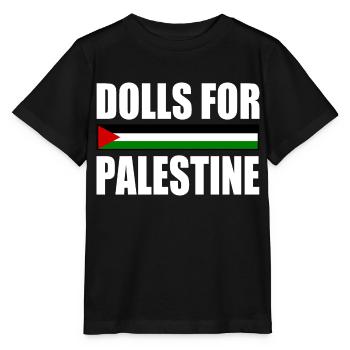 dolls for palestine - Stanley/Stella MINI CREATOR Kids’ T-Shirt - black - Front - Mikhail (115cm)