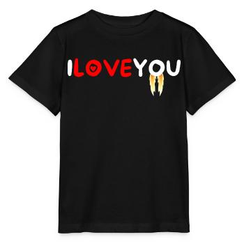I Love You Declaration Love Couple - Stanley/Stella MINI CREATOR Kids’ T-Shirt - black - Front - Mikhail (115cm)