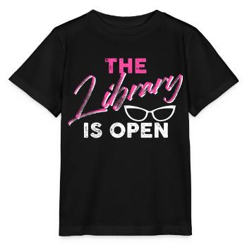 The library is open - Stanley/Stella MINI CREATOR Kids’ T-Shirt - black - Front - Mikhail (115cm)