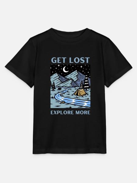 funny camping shirt - Stanley/Stella Kinder T-Shirt MINI CREATOR - Schwarz