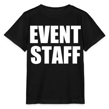 Event staff - Stanley/Stella Kinder T-Shirt MINI CREATOR  - Schwarz - Vorne - Mikhail (115cm)