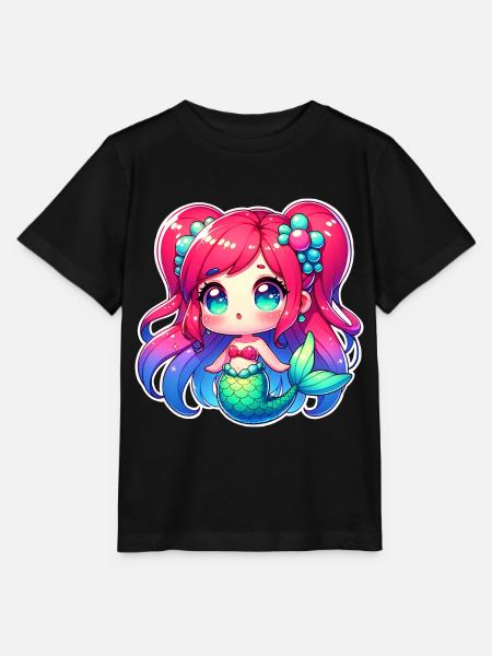 Meerjungfrau - Stanley/Stella Kinder T-Shirt MINI CREATOR - Schwarz