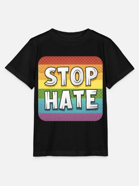 LGBTQ Stop Hate - Stanley/Stella Kinder T-Shirt MINI CREATOR  - Schwarz
