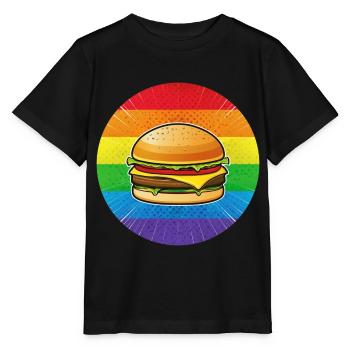 LGBTQ Hamburger - Stanley/Stella Kinder T-Shirt MINI CREATOR  - Schwarz - Vorne - Mikhail (115cm)