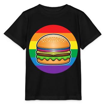 Hamburgers LGBTQ - T-shirt bio MINI CREATOR Stanley/Stella Enfant - noir - Devant - Mikhail (115cm)